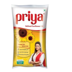 Priya Refined Sunflower Oil 1L